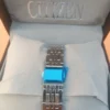 Classic Watch with Blue Roman Numerals