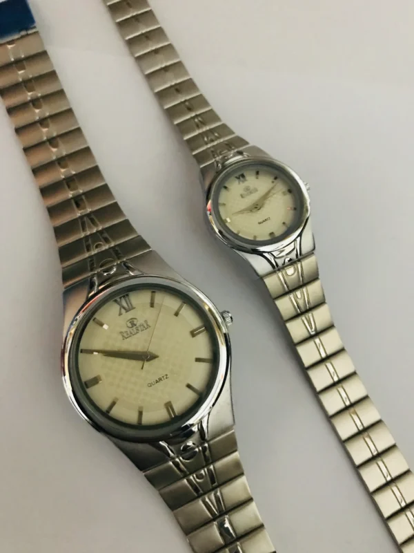 Daistar Couple Watches for Him & Her (Silver)