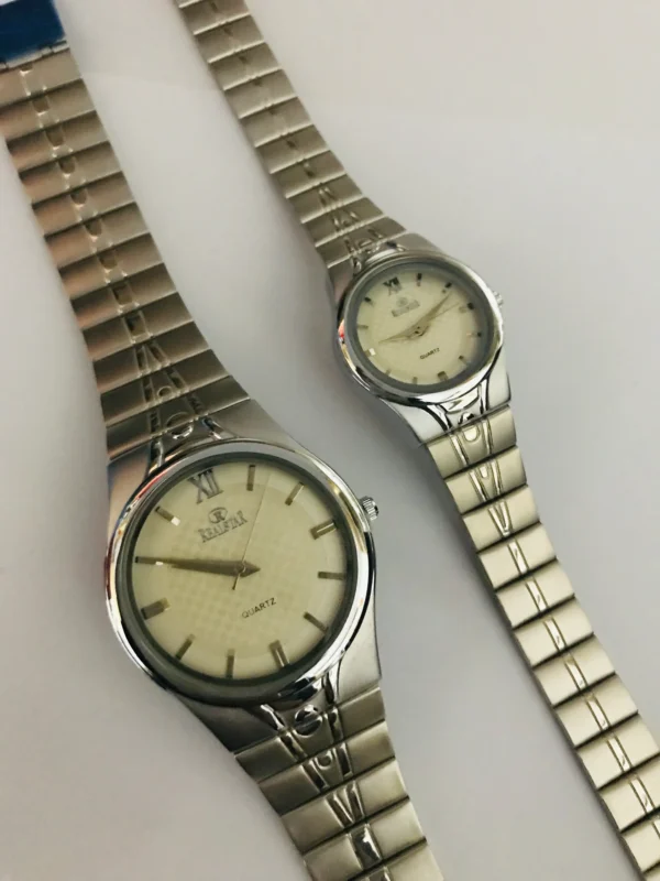 Daistar Couple Watches for Him & Her (Silver)