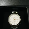 Men’s Classic Watch – White Dial with Two-Tone Bracelet