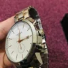Men’s Classic Watch – White Dial with Two-Tone Bracelet