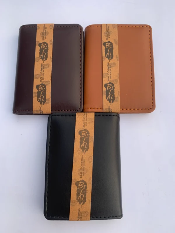 Premium Leather Card Holder – Bilal Collection (Black, Coffee, Brown)