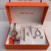 Royal Rose Gold Teardrop Gift Set – 4-in-1 Elegant Combo