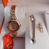 Royal Rose Gold Teardrop Gift Set – 4-in-1 Elegant Combo