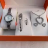 Classic Silver Elegance Gift Set – Timeless Watch & Jewelry Combo
