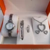 Classic Silver Elegance Gift Set – Timeless Watch & Jewelry Combo