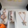 Elegant Rose Gold Gift Set – Watch, Bracelet & Jewelry Combo