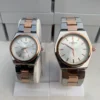 TST PRX His & Her Matching Watch Set – Rose Gold & Dual-Tone Steel