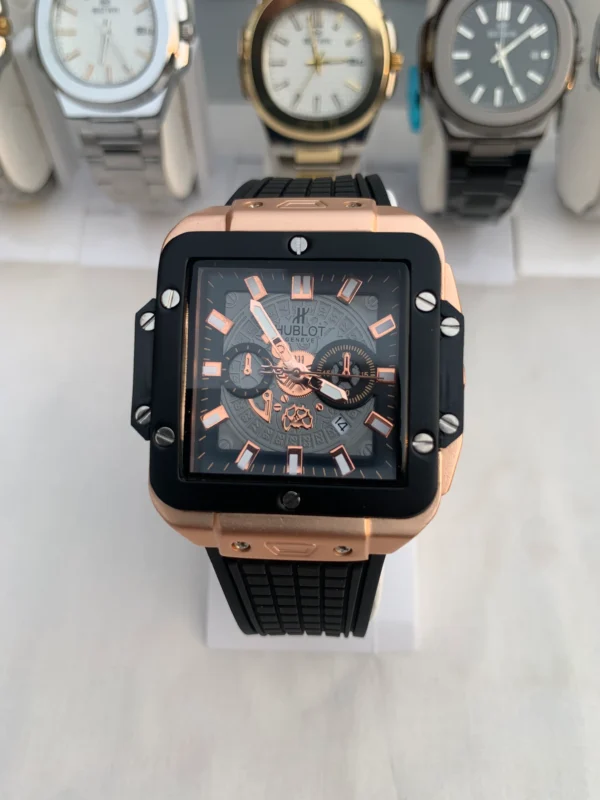 HBT Square Chronograph – Rose Gold & Black Edition