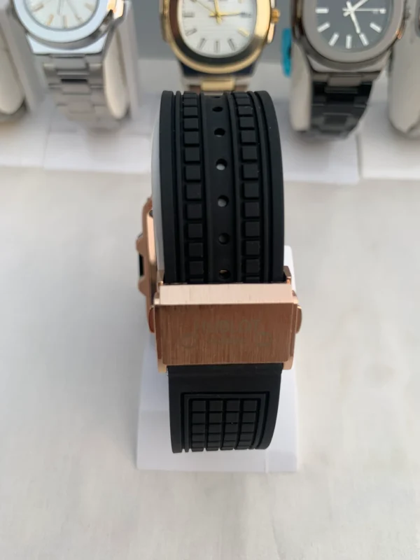 HBT Square Chronograph – Rose Gold & Black Edition