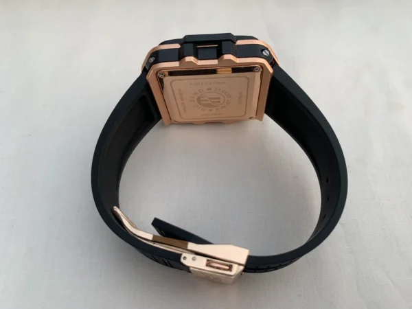 HBT Square Chronograph – Rose Gold & Black Edition