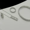Elegant Silver Love Bangle