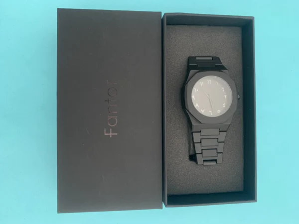 Fantor Black Arabic Numeral Watch