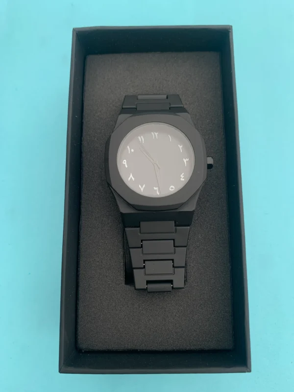 Fantor Black Arabic Numeral Watch