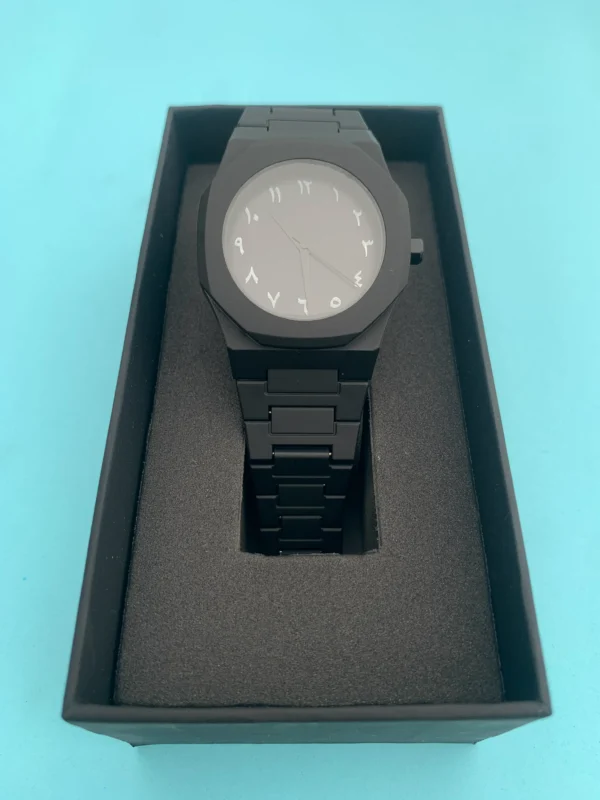 Fantor Black Arabic Numeral Watch
