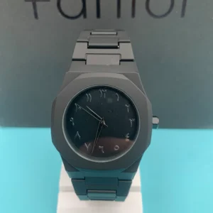 Fantor Black Arabic Numeral Watch