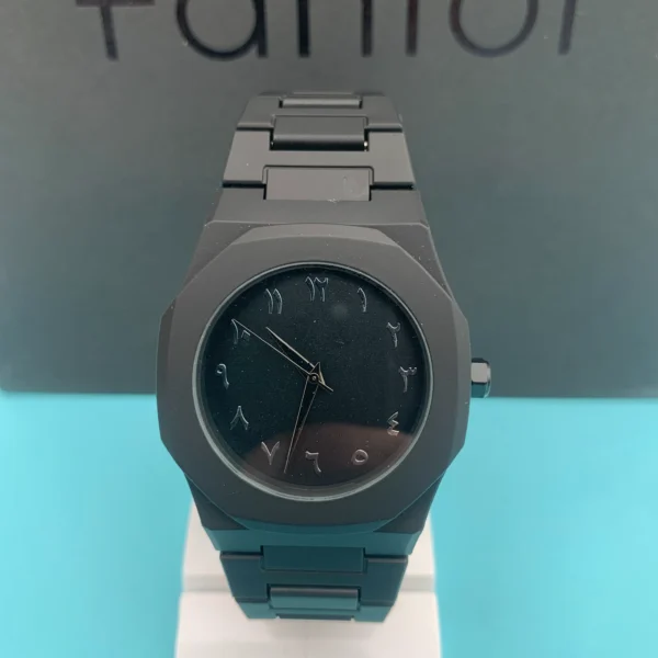 Fantor Black Arabic Numeral Watch