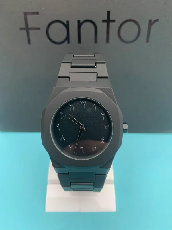 Fantor Black Arabic Numeral Watch