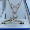 Elegant Gold Crystal Jewelry Gift Set (5-in-1)