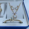 Elegant Gold Crystal Jewelry Gift Set (5-in-1)